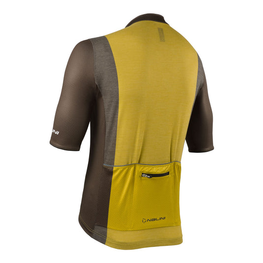 2024 Nalini WOOL Men's Cycling Jersey (Olive/Green) S-3XL