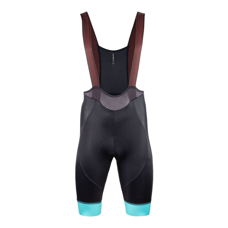 Load image into Gallery viewer, 2024 Nalini COLOR Men&#39;s Bib Shorts (Black / Light Blue) S-3XL
