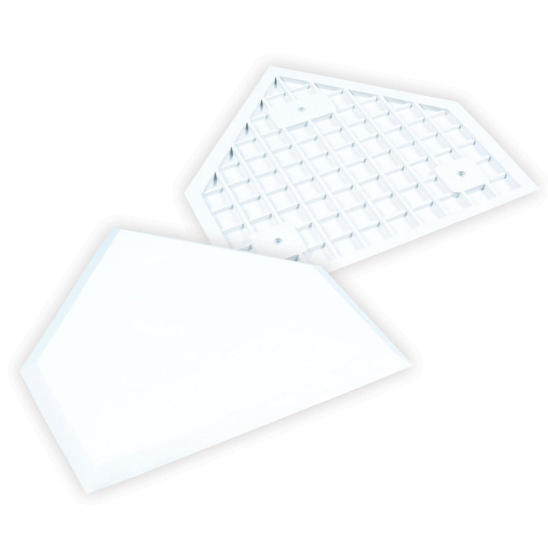 Load image into Gallery viewer, Waffle Bottom White Home Plate
