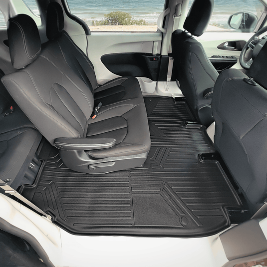 SMARTLINER Custom Fit Floor Liners For 2017-2020 Chrysler Pacifica with 2nd Row Bench Seats (7 Passenger Model)