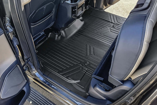 SmartCoverage™ Custom Fit Floor Liners For 2019 - 2024 Ram 1500 Crew Cab with Rear Underseat Storage Box