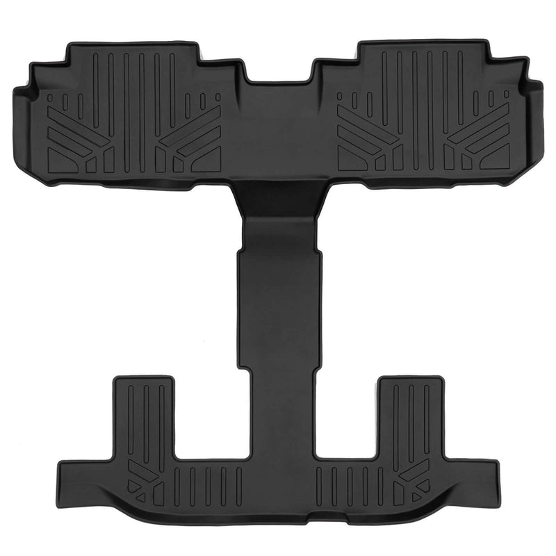 Load image into Gallery viewer, Smart Trim™ Custom Fit Floor Liners For 2019-2025 Subaru Ascent with 2nd Row Bench Seat and With Subwoofer in the Cargo Area
