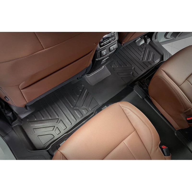 Load image into Gallery viewer, Smart Trim™ Custom Fit Floor Liners For 2019-2025 Subaru Ascent with 2nd Row Bucket Seats and No Subwoofer in the Cargo Area
