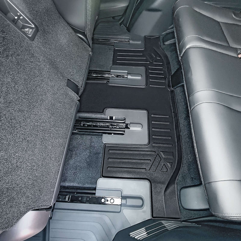 Load image into Gallery viewer, Smart Trim™ Custom Fit Floor Liners For 2019-2025 Subaru Ascent with 2nd Row Bench Seat and With Subwoofer in the Cargo Area

