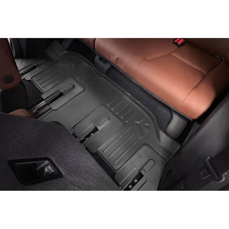 Load image into Gallery viewer, Smart Trim™ Custom Fit Floor Liners For 2019-2025 Subaru Ascent with 2nd Row Bucket Seats and No Subwoofer in the Cargo Area
