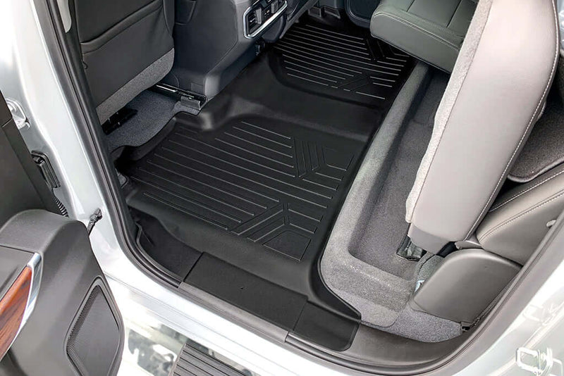 Load image into Gallery viewer, SMARTLINER Custom Fit Floor Liners Compatible With 2020-2025 Chevrolet Silverado 2500 HD | 3500 HD (Crew Cab|Carpeted Flooring|1st Row Bench Seat|Without Over the Hump Coverage|with 2nd Row Underseat Storage)
