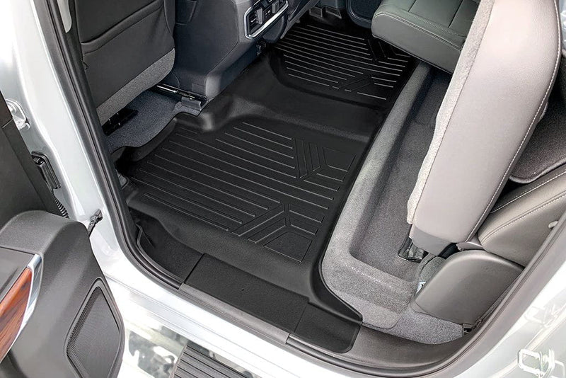 Load image into Gallery viewer, SMARTLINER Custom Fit Floor Liners Compatible With 2020-2025 Chevrolet Silverado 2500 HD | 3500 HD (Crew Cab|Vinyl Flooring|1st Row Bench Seats|Without Over the Hump Coverage|with 2nd Row Underseat Storage)
