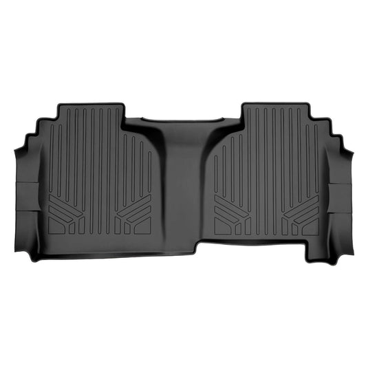 Smart Trim™ Custom Fit Floor Liners For 2019-2024 Chevrolet Silverado 1500 Double Cab with Carpet Flooring and 1st Row Bench Seat and OTH Coverage (without 2nd Row Under Seat Storage)