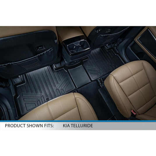 SMARTLINER Custom Fit Floor Liners For 2020-2025 Kia Telluride with 2nd Row Bucket Seats With Center Console