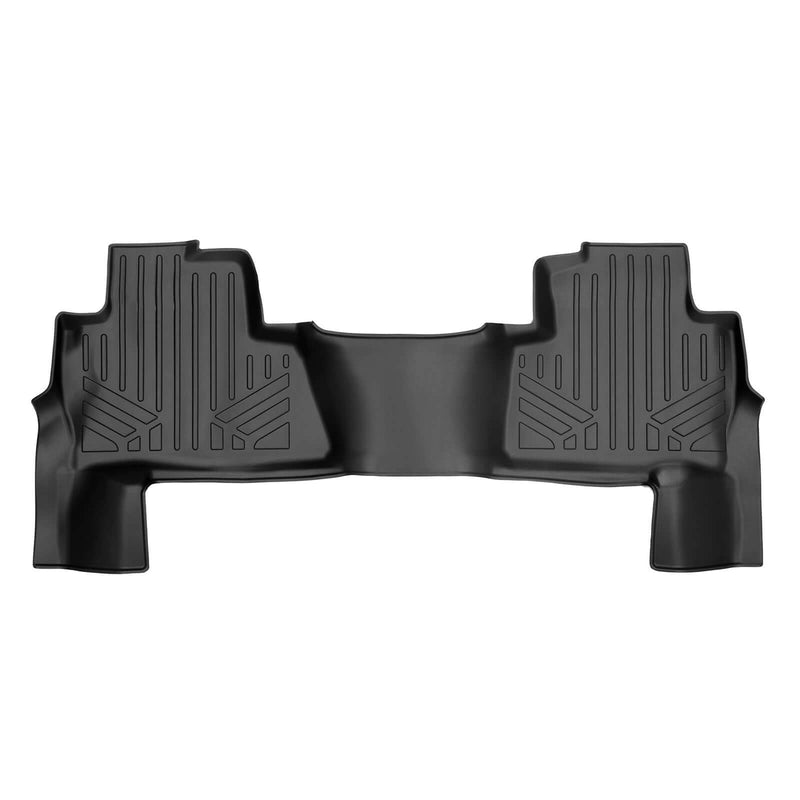 Load image into Gallery viewer, SMARTLINER Custom Fit Floor Mats 3 Rows and Cargo Liner Behind 2nd Row Set Black 2015 - 2020 Tahoe / Yukon with 2nd Row Bench Seats
