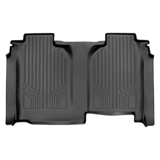 SmartCoverage™ Custom Fit Floor Liners For 2019-2025 Chevrolet Silverado 1500 Crew Cab With 1st Row Bucket Seats and Carpeted Flooring without the 2nd Row Underseat Storage