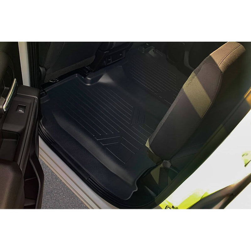 Load image into Gallery viewer, SmartCoverage™ Floor Liners For 2019-2026 Chevy Silverado 1500 Crew Cab (1st Row Bench) (No OTH) | Carpet | [No 2nd Row Storage]
