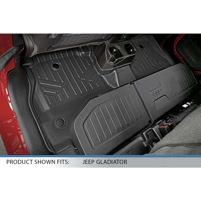 Load image into Gallery viewer, SmartCoverage™ Custom Fit Floor Liners For 2020-2025 Jeep Gladiator with Lockable Rear Underseat Storage
