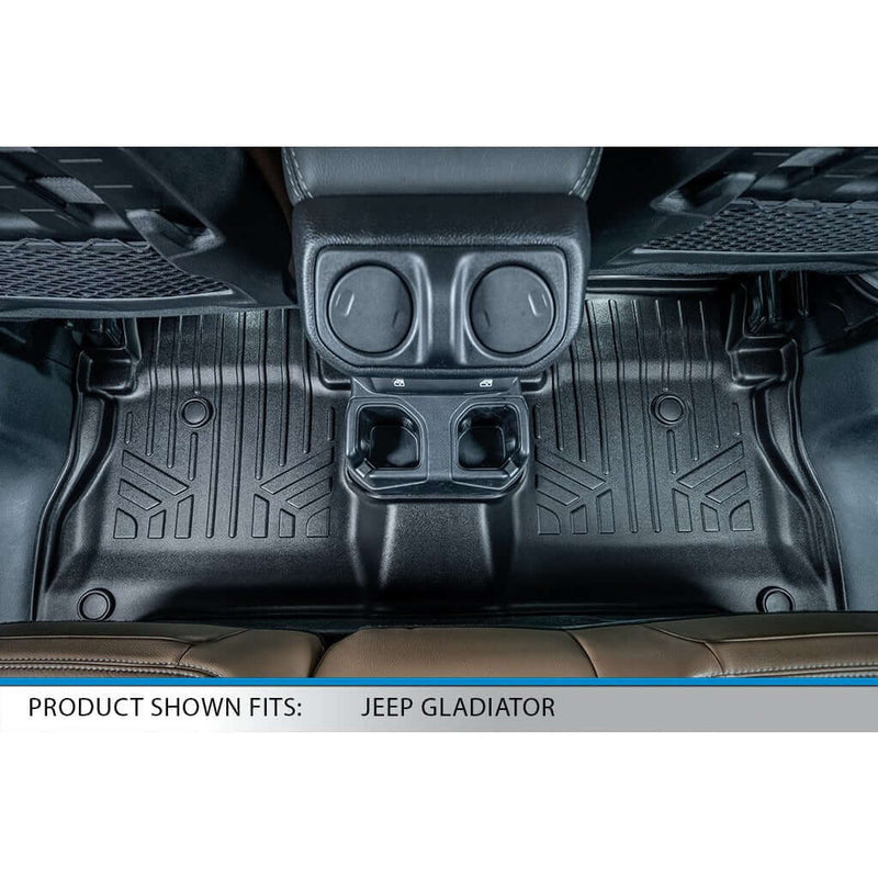 Load image into Gallery viewer, SmartCoverage™ Custom Fit Floor Liners For 2020-2025 Jeep Gladiator with Non Lockable Rear Underseat Storage
