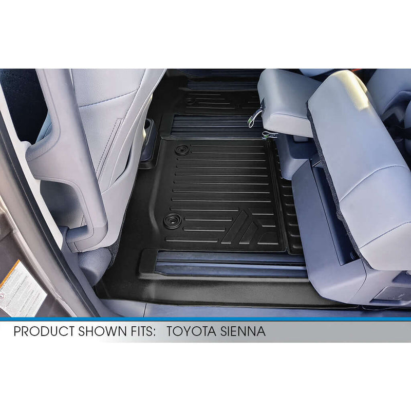 Load image into Gallery viewer, SMARTLINER Custom Fit Floor Liners For 2021-2025 Toyota Sienna with 2nd Row Bench Seat no Spare Tire
