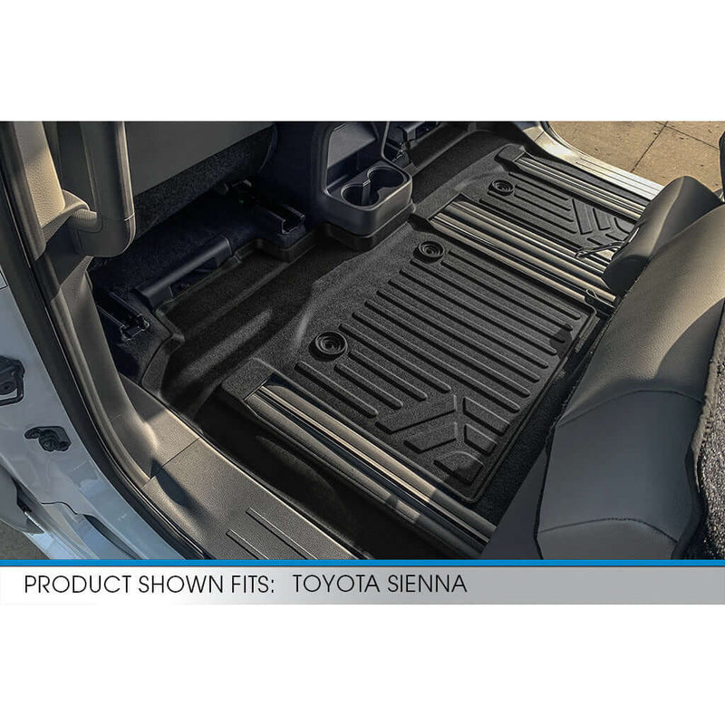 Load image into Gallery viewer, SMARTLINER Custom Fit Floor Liners For 2021-2025 Toyota Sienna with 2nd Row Bench Seat no Spare Tire
