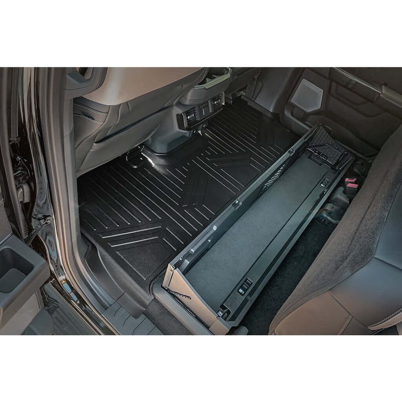Load image into Gallery viewer, SmartCoverage™ Custom Fit Floor Liners For 2015-2025 Ford F-150 with 1st Row Bucket Seats &amp; OEM 2nd Row Under Seat Storage
