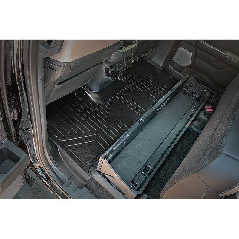 Load image into Gallery viewer, SmartCoverage™ Custom Fit Floor Liners For 2015-2025 Ford F-150 with 1st Row Bucket Seats &amp; OEM 2nd Row Under Seat Storage (Vinyl Flooring)
