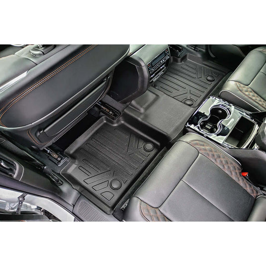SMARTLINER Custom Fit Floor Liners For 2021-2025 Jeep Grand Cherokee L w/ 2nd Row Bucket Seats and center console