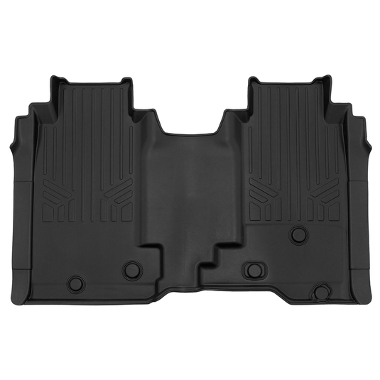 SMARTLINER Custom Fit Floor Mat Liner Set Compatible With 2024 Chevrolet Silverado EV Fits Vinyl floor Bucket Seat models, 3WR (Work Truck Trim)