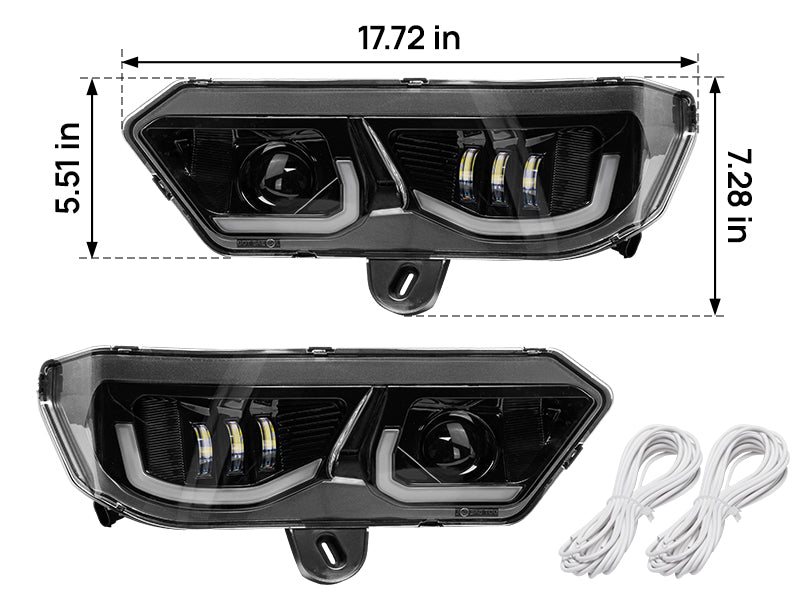Load image into Gallery viewer, LED Headlights Assembly Kit for Can-Am Defender HD10|9|8|7|5
