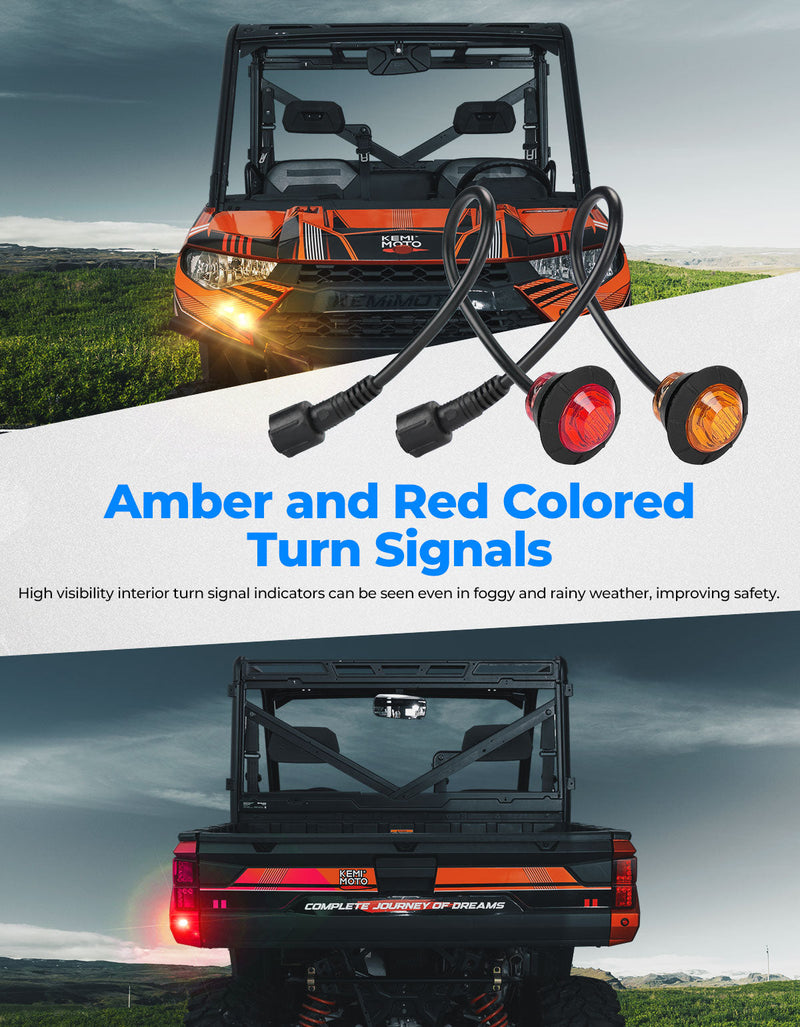 Load image into Gallery viewer, UTV Plug &amp; Play Turn Signal Kit for Can-Am | Polaris | CFmoto | Honda
