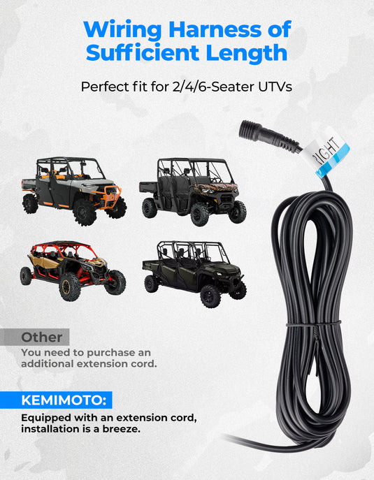 UTV Plug & Play Turn Signal Kit for Can-Am | Polaris | CFmoto | Honda