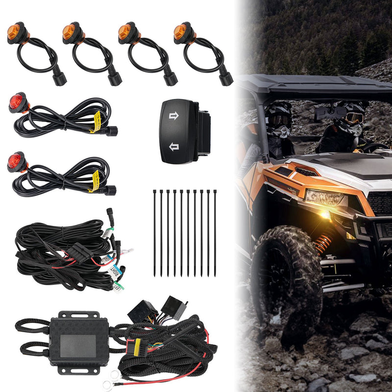 Load image into Gallery viewer, UTV Plug &amp; Play Turn Signal Kit for Can-Am | Polaris | CFmoto | Honda
