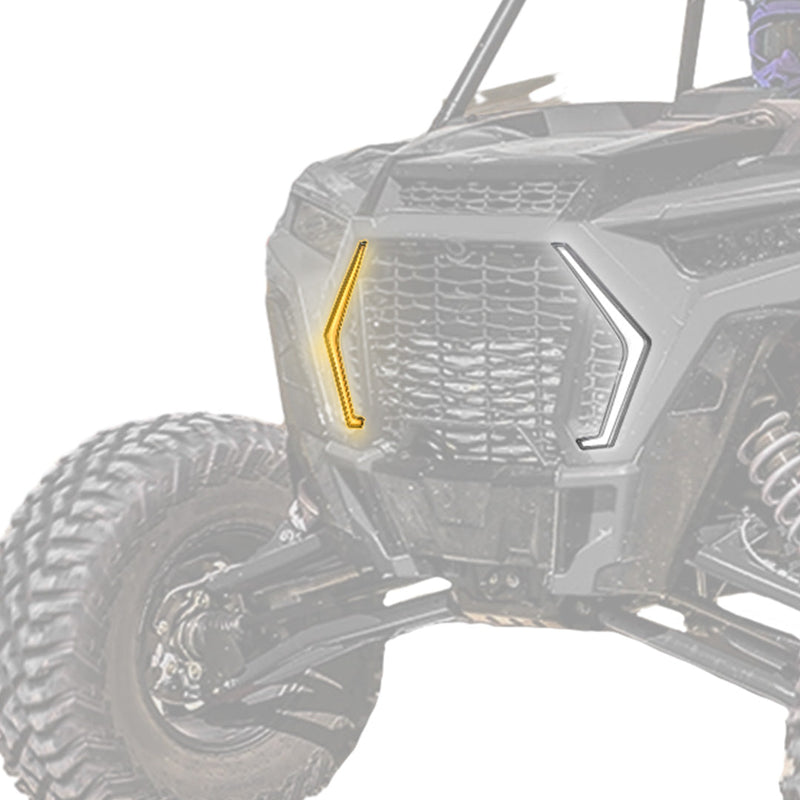 Load image into Gallery viewer, UTV Front Turn Fang Light Set Fit 2019+ Polaris RZR XP 1000/ Turbo S
