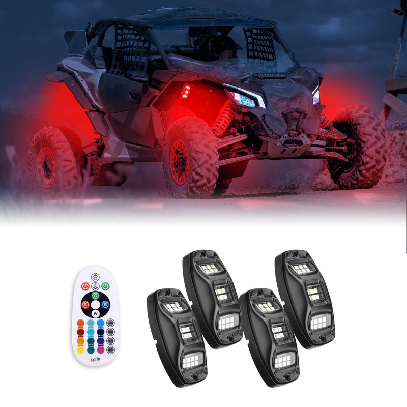 Load image into Gallery viewer, Universal 8 Pods RGB Rock Light Kit for UTV ATV Jeep Truck SUV Car

