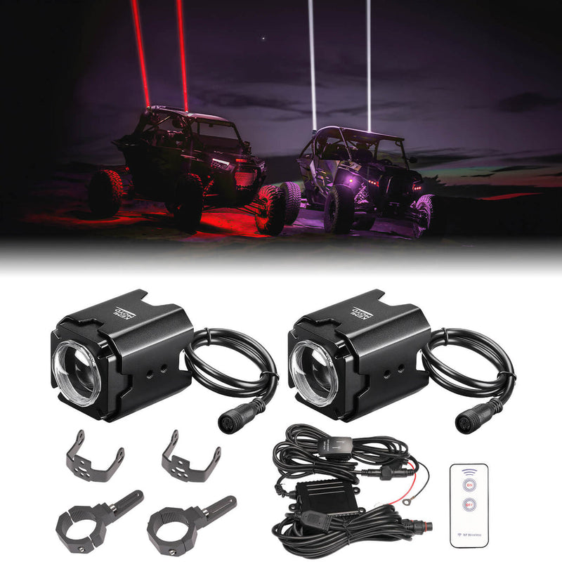 Load image into Gallery viewer, UTV Spot Beam Pod Lights w/ 1.5''-2'' Tube Clamp Kit for Can-Am Polaris CFMOTO
