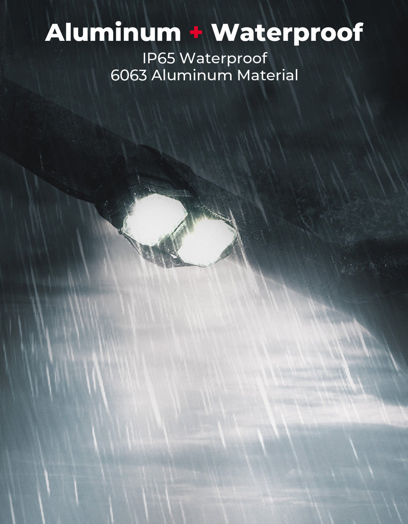 Load image into Gallery viewer, UTV Aluminum Waterproof Dome Light 600mAh Rechargeable for 1.5"-2" Roll Bar
