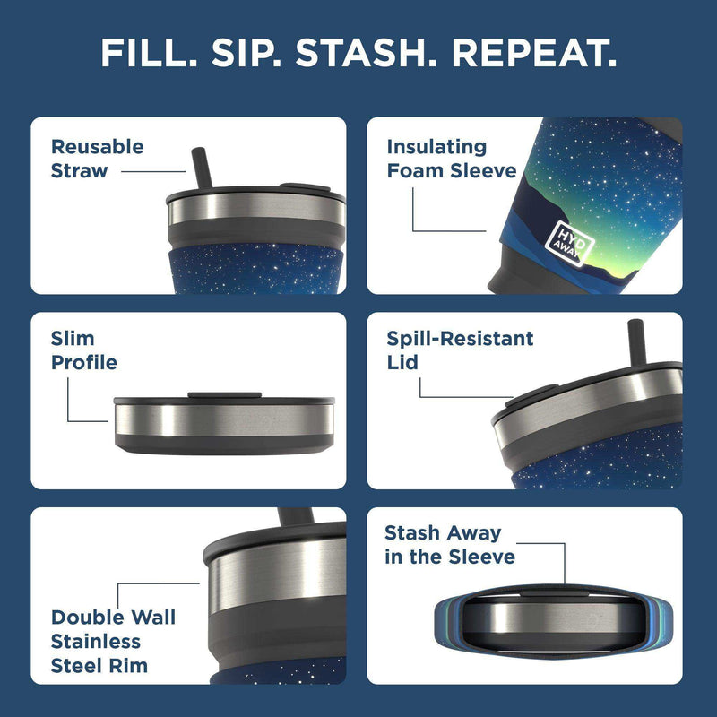 Load image into Gallery viewer, Collapsible Insulated Drink Tumbler - Skoutley Outdoors LLC
