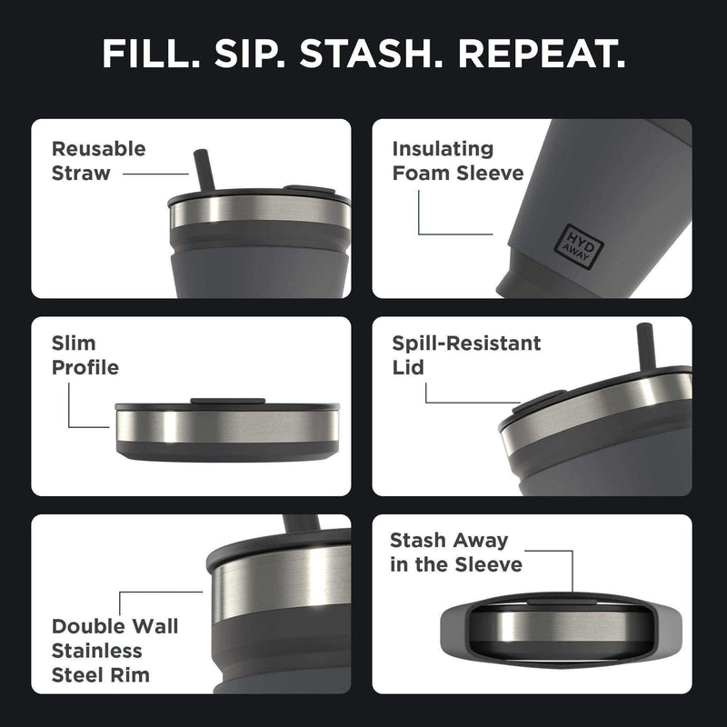 Load image into Gallery viewer, Collapsible Insulated Drink Tumbler - Skoutley Outdoors LLC
