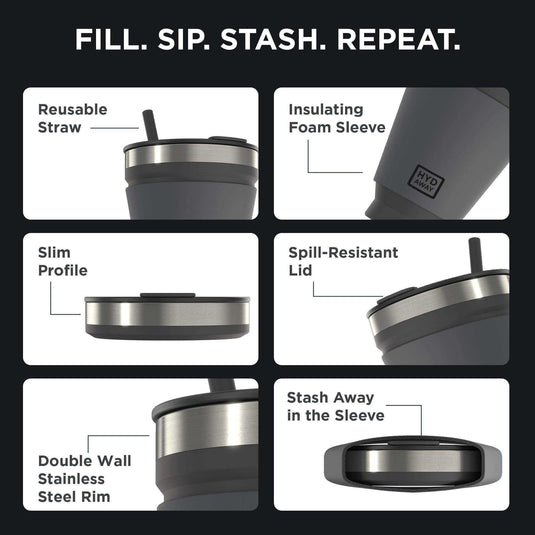 Collapsible Insulated Drink Tumbler - Skoutley Outdoors LLC