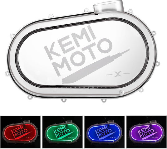 Outer Clutch Cover with RGB LED Strip Lights for Can-Am Maverick X3/MAX
