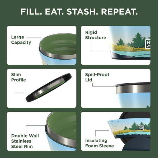 Collapsible Insulated Bowl | 1-Quart - Skoutley Outdoors LLC