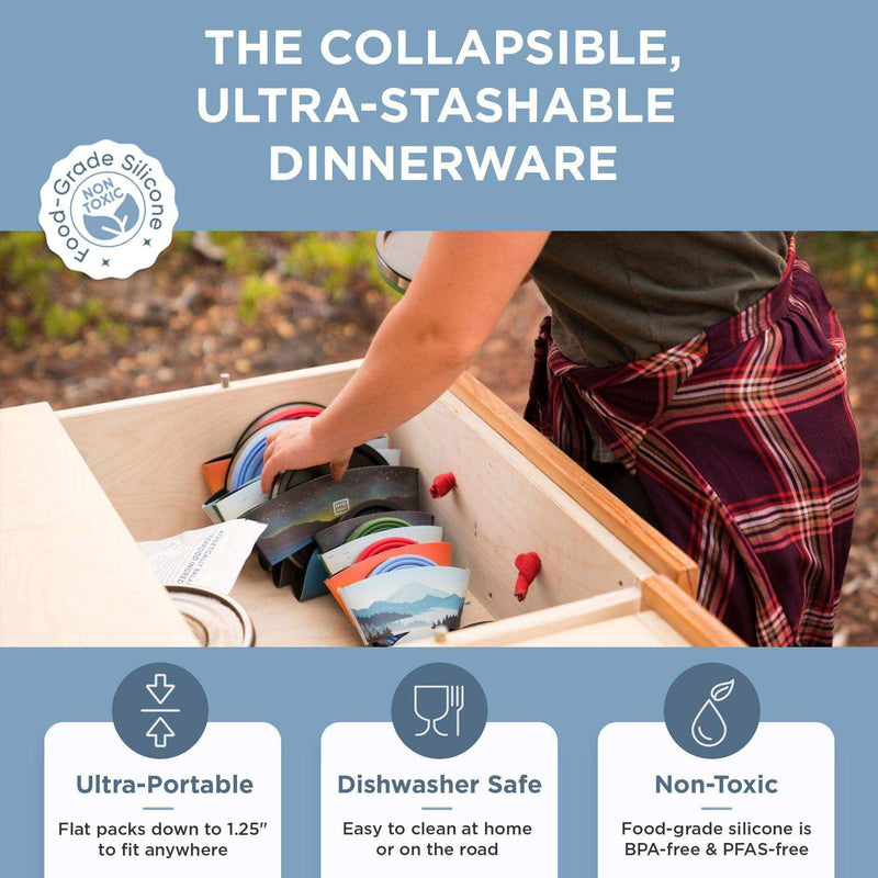 Load image into Gallery viewer, Collapsible Insulated Bowl | 1-Quart - Skoutley Outdoors LLC
