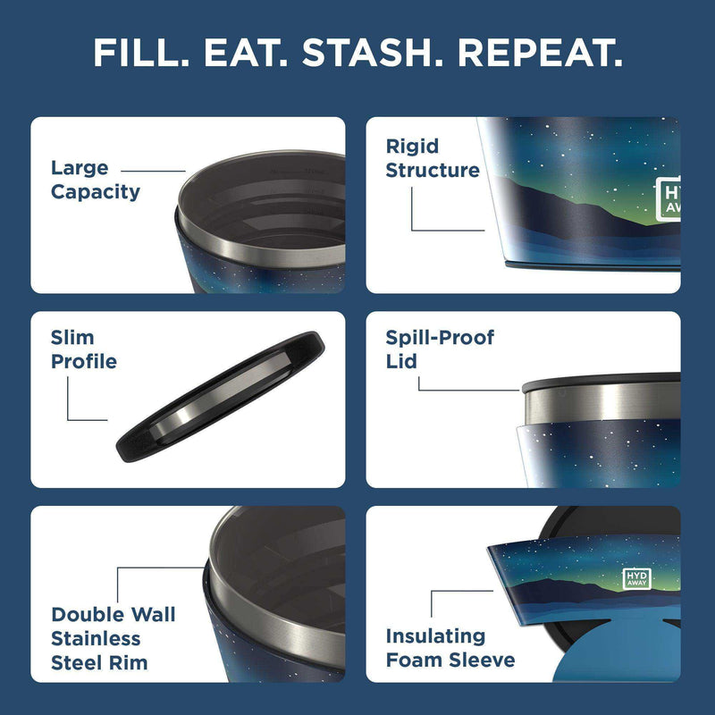 Load image into Gallery viewer, Collapsible Insulated Bowl | 1-Quart - Skoutley Outdoors LLC
