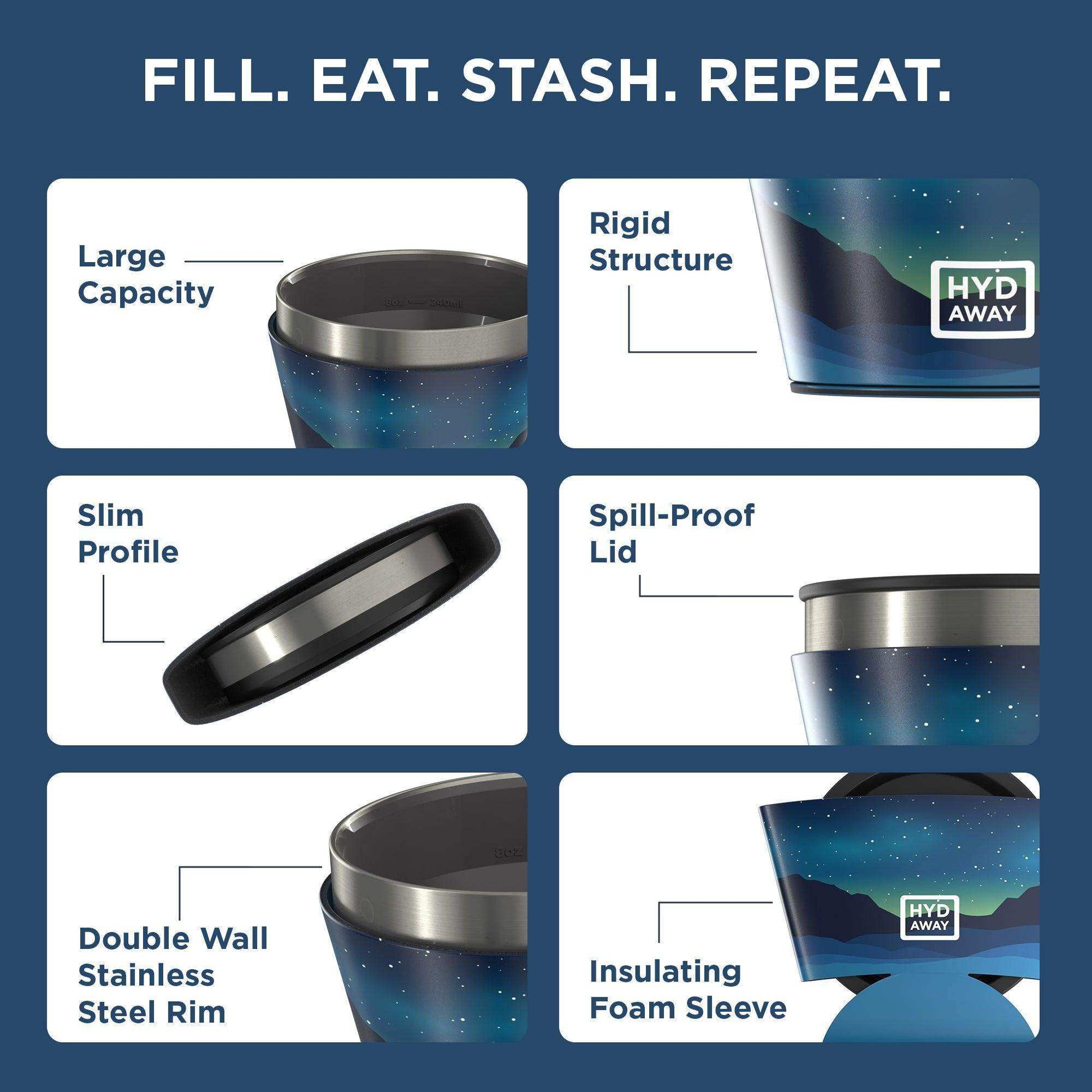 Collapsible Insulated Bowl | 1.5-Cup - Skoutley Outdoors LLC