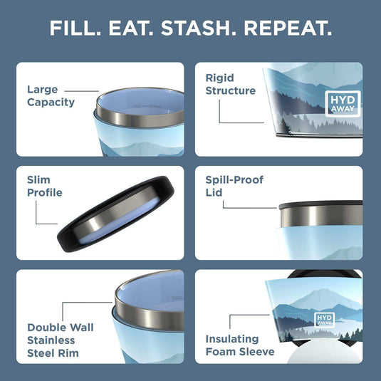 Collapsible Insulated Bowl | 1.5-Cup - Skoutley Outdoors LLC