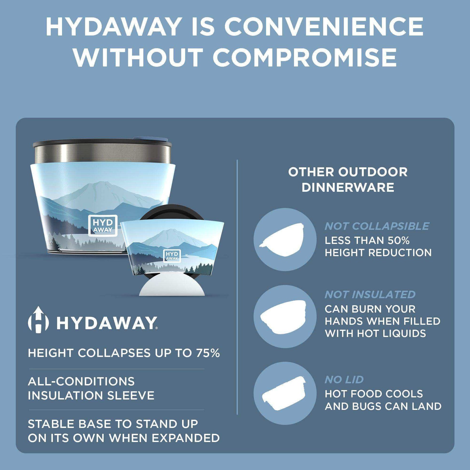 Collapsible Insulated Bowl | 1.5-Cup - Skoutley Outdoors LLC