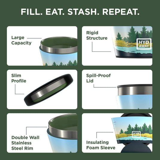 Collapsible Insulated Bowl | 1.5-Cup - Skoutley Outdoors LLC