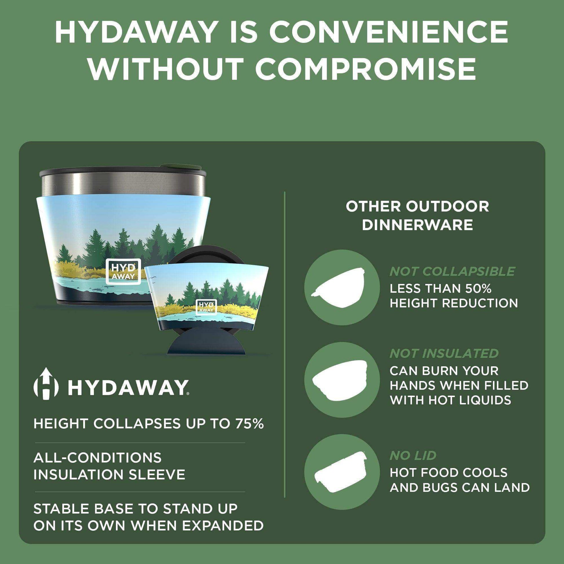 Collapsible Insulated Bowl | 1.5-Cup - Skoutley Outdoors LLC