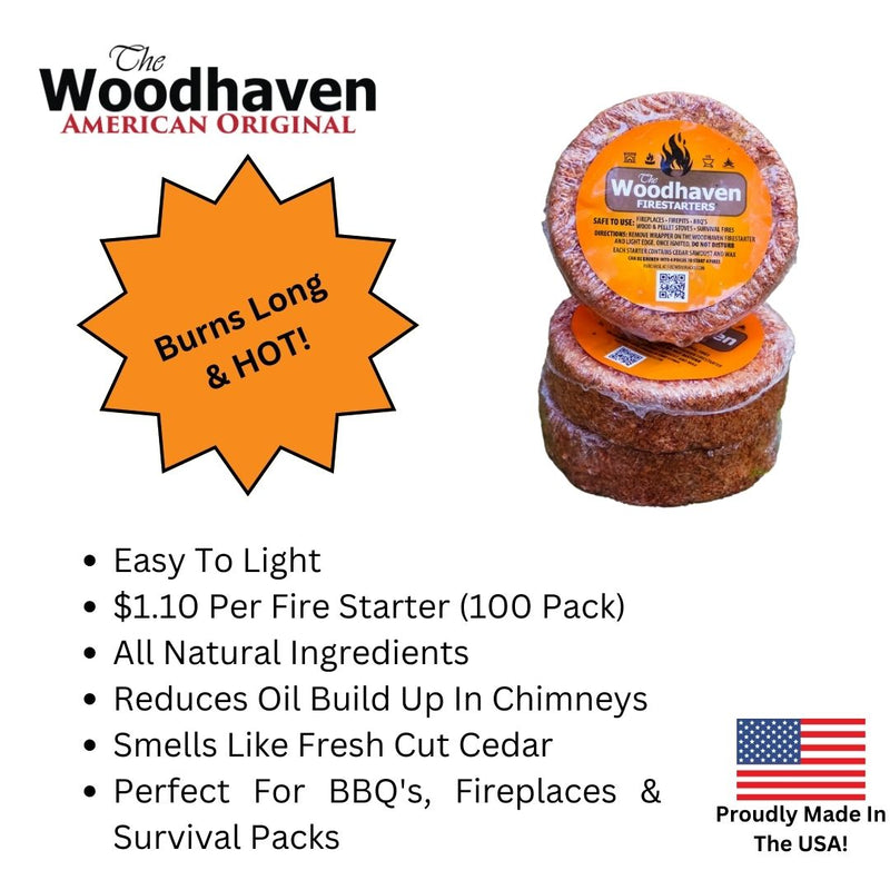 Load image into Gallery viewer, Cedar Fire Starters   12, 50 &amp; 100 Count  Woodhaven
