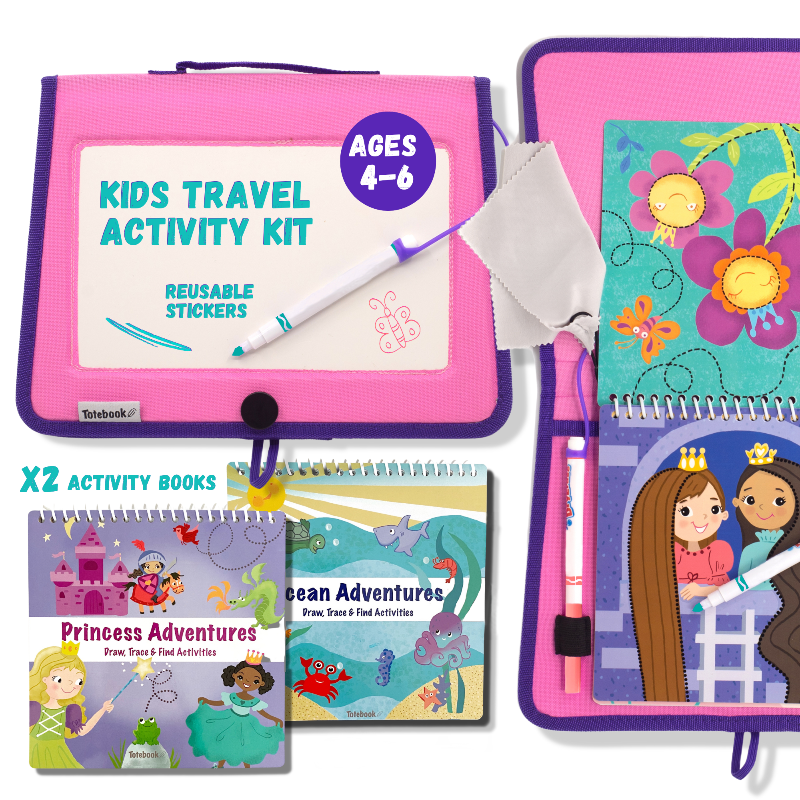 Load image into Gallery viewer, Totebook Kids Dry Erase Activity Kit - Set of 2 Books

