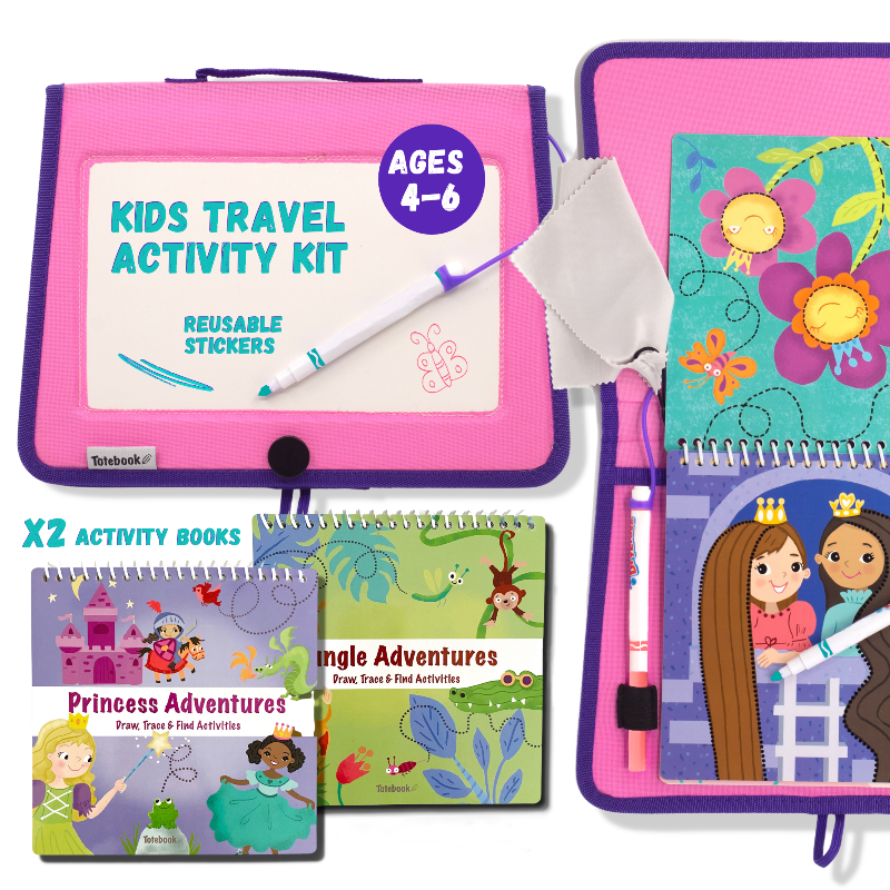 Load image into Gallery viewer, Totebook Kids Dry Erase Activity Kit - Set of 2 Books
