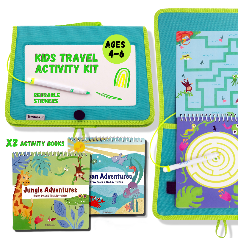Load image into Gallery viewer, Totebook Kids Dry Erase Activity Kit - Set of 2 Books
