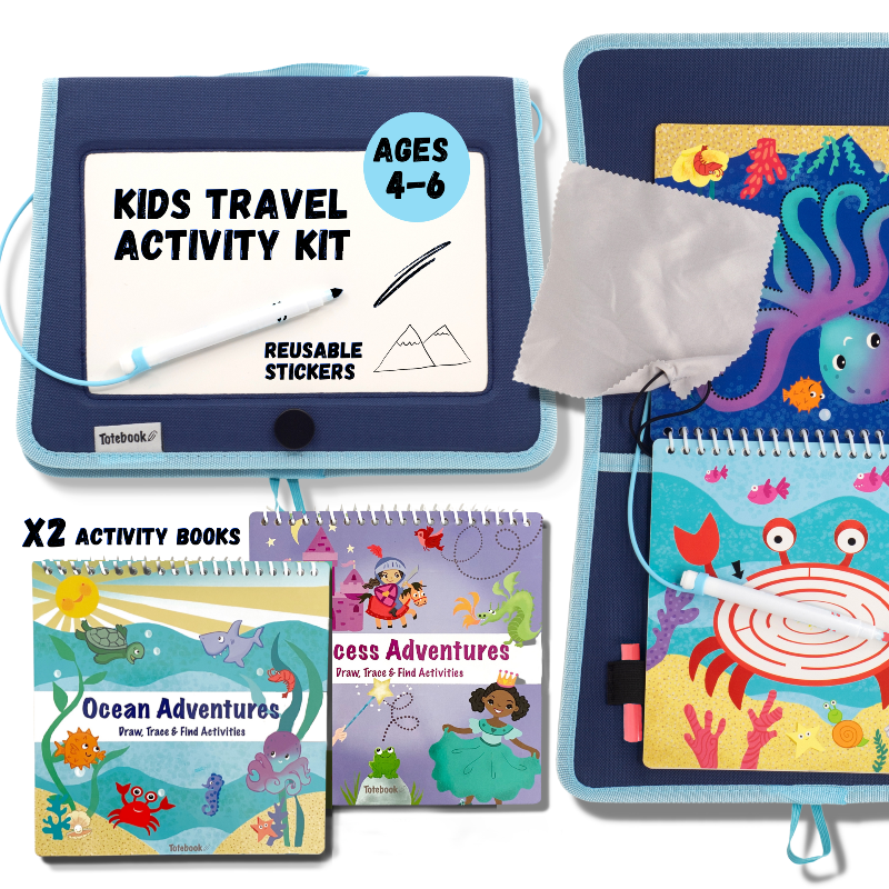 Load image into Gallery viewer, Totebook Kids Dry Erase Activity Kit - Set of 2 Books
