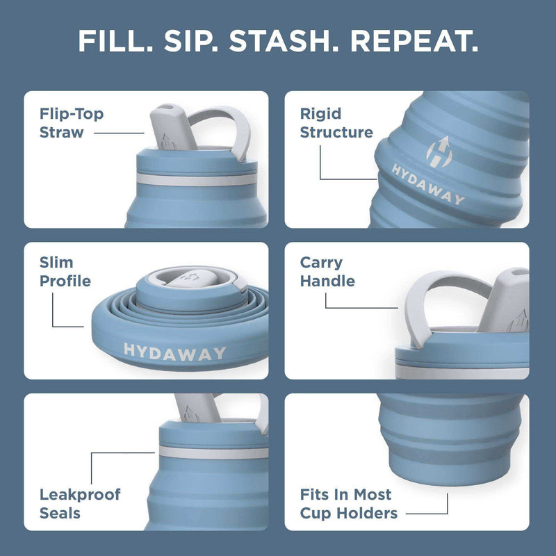 Load image into Gallery viewer, Collapsible Water Bottle | 25oz - Skoutley Outdoors LLC
